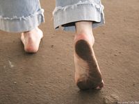 Feet - Oksana - 2005-04-07 Dirty feet in and outdoors