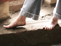 Feet - Oksana - 2005-04-07 Dirty feet in and outdoors