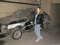 Feet - Oksana - 2005-04-07 Dirty feet in and outdoors