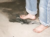 Feet - Oksana - 2005-04-07 Dirty feet in and outdoors