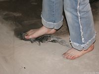 Feet - Oksana - 2005-04-07 Dirty feet in and outdoors
