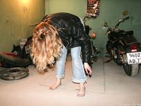 Feet - Oksana - 2005-04-07 Dirty feet in and outdoors