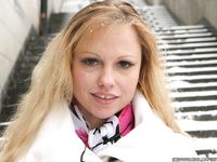 Feet - Oksana B - 2011-09-22 Hot feet on wet snow