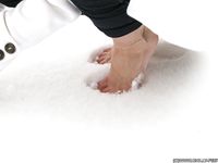 Feet - Oksana B - 2011-09-22 Hot feet on wet snow