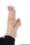 Feet - Oksana B - 2011-09-22 Hot feet on wet snow