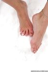 Feet - Oksana B - 2011-09-22 Hot feet on wet snow