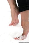 Feet - Oksana B - 2011-09-22 Hot feet on wet snow