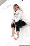Feet - Oksana B - 2011-09-22 Hot feet on wet snow