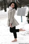 Feet - Oksana C - 2011-11-03 Hot girl on cold snow