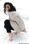Feet - Oksana C - 2011-11-03 Hot girl on cold snow