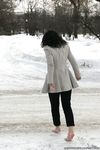 Feet - Oksana C - 2011-11-03 Hot girl on cold snow