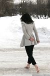 Feet - Oksana C - 2011-11-03 Hot girl on cold snow