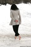 Feet - Oksana C - 2011-11-03 Hot girl on cold snow