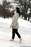Feet - Oksana C - 2011-11-03 Hot girl on cold snow