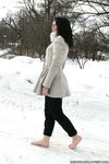 Feet - Oksana C - 2011-11-03 Hot girl on cold snow