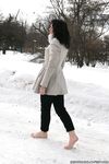 Feet - Oksana C - 2011-11-03 Hot girl on cold snow