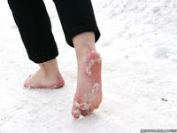 Feet - Oksana C - 2011-11-03 Hot girl on cold snow