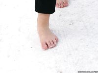 Feet - Oksana C - 2011-11-03 Hot girl on cold snow