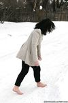 Feet - Oksana C - 2011-11-03 Hot girl on cold snow
