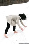 Feet - Oksana C - 2011-11-03 Hot girl on cold snow