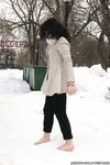 Feet - Oksana C - 2011-11-03 Hot girl on cold snow