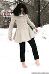 Feet - Oksana C - 2011-11-03 Hot girl on cold snow