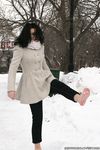 Feet - Oksana C - 2011-11-03 Hot girl on cold snow