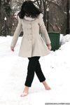 Feet - Oksana C - 2011-11-03 Hot girl on cold snow