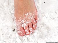 Feet - Oksana C - 2011-11-03 Hot girl on cold snow