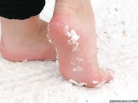 Feet - Oksana C - 2011-11-03 Hot girl on cold snow