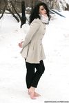 Feet - Oksana C - 2011-11-03 Hot girl on cold snow
