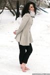Feet - Oksana C - 2011-11-03 Hot girl on cold snow