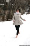 Feet - Oksana C - 2011-11-03 Hot girl on cold snow