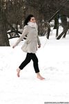 Feet - Oksana C - 2011-11-03 Hot girl on cold snow