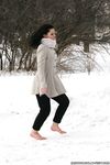 Feet - Oksana C - 2011-11-03 Hot girl on cold snow