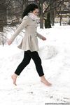 Feet - Oksana C - 2011-11-03 Hot girl on cold snow