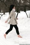 Feet - Oksana C - 2011-11-03 Hot girl on cold snow