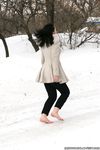 Feet - Oksana C - 2011-11-03 Hot girl on cold snow