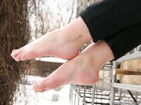 Feet - Oksana C - 2011-11-03 Hot girl on cold snow