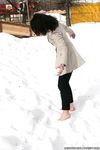 Feet - Oksana C - 2011-11-03 Hot girl on cold snow