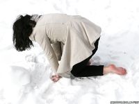 Feet - Oksana C - 2011-11-03 Hot girl on cold snow