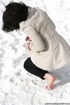 Feet - Oksana C - 2011-11-03 Hot girl on cold snow