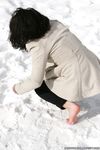 Feet - Oksana C - 2011-11-03 Hot girl on cold snow