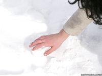 Feet - Oksana C - 2011-11-03 Hot girl on cold snow