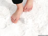 Feet - Oksana C - 2011-11-03 Hot girl on cold snow