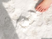 Feet - Oksana C - 2011-11-03 Hot girl on cold snow