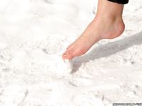 Feet - Oksana C - 2011-11-03 Hot girl on cold snow