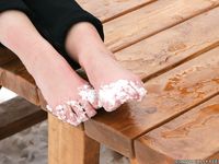 Feet - Oksana C - 2011-11-03 Hot girl on cold snow