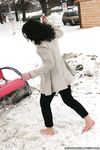 Feet - Oksana C - 2011-11-03 Hot girl on cold snow