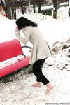 Feet - Oksana C - 2011-11-03 Hot girl on cold snow